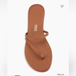 Tkees Sarit Leather Sandals in “natural” color